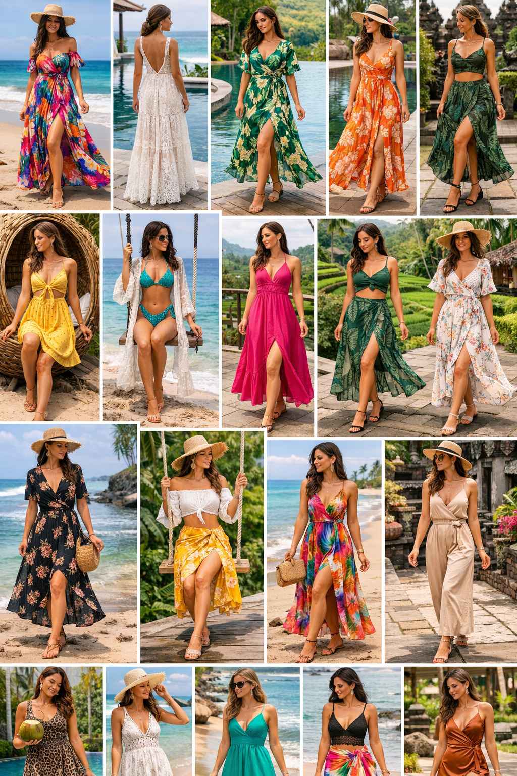 17 Examples of tropical dresses and outfits for diffrent occassions