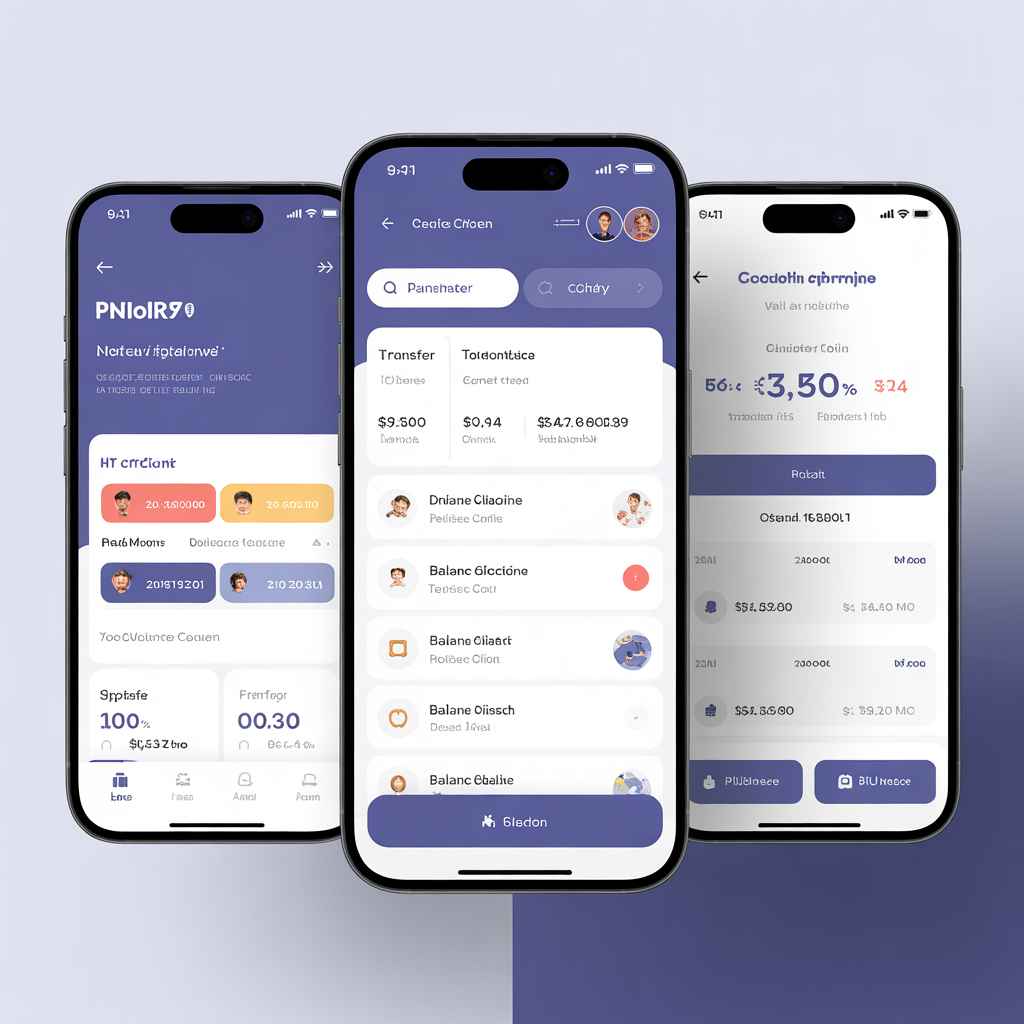 BCA Mobile application interface showing transfer screen, menu, and balance display in English