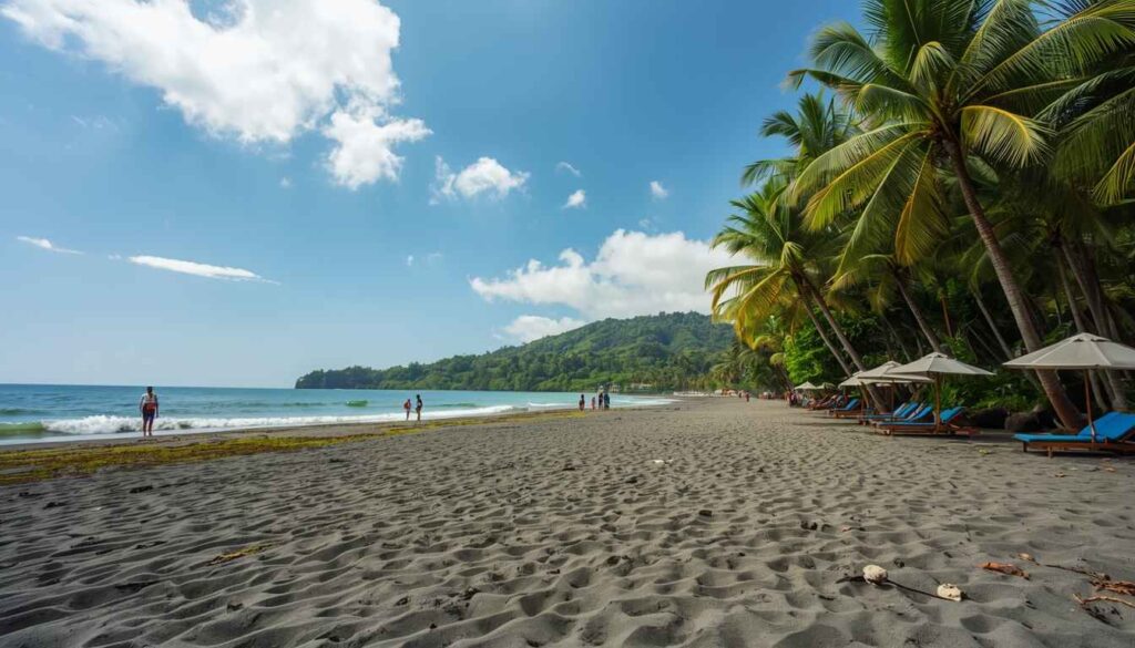 Bali beach recovery environment showing tropical setting where medical tourists recuperate after procedures