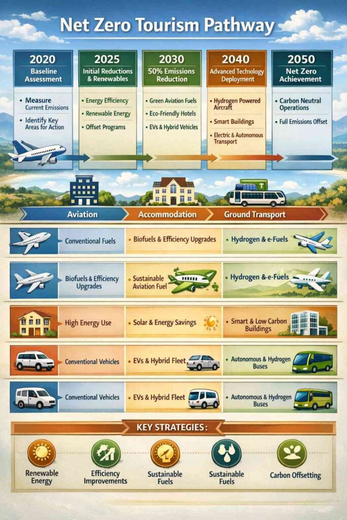 Net Zero Tourism Pathway Flowchart