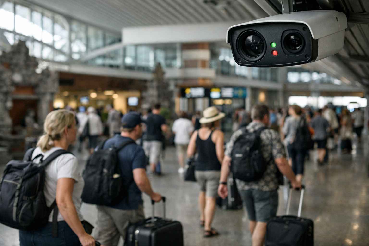 Nipah Virus - I Gusti Ngurah Rai International Airport arrivals terminal during daytime