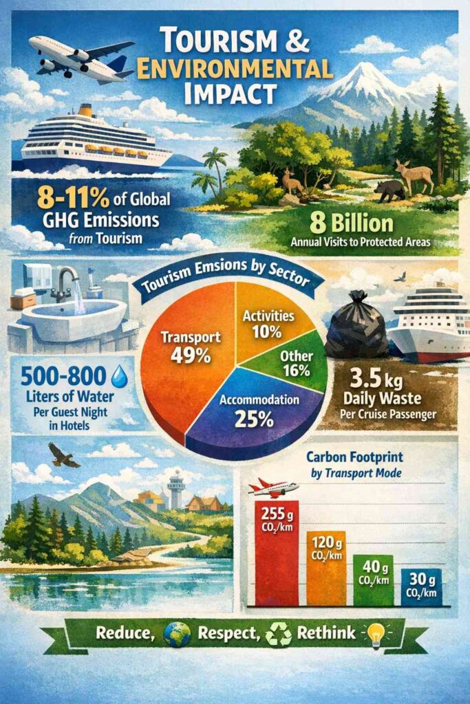 Tourism Environmental Impact Infographic