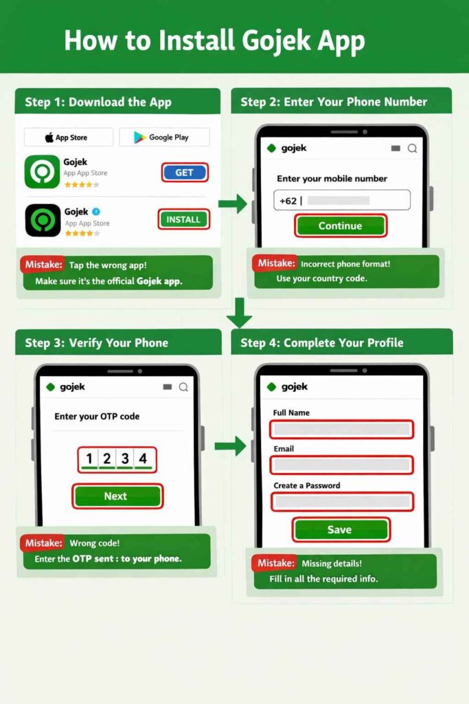 how to install gojek app