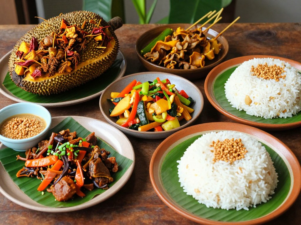 Colorful vegan dishes served during a Foodie's Tour of Kuta