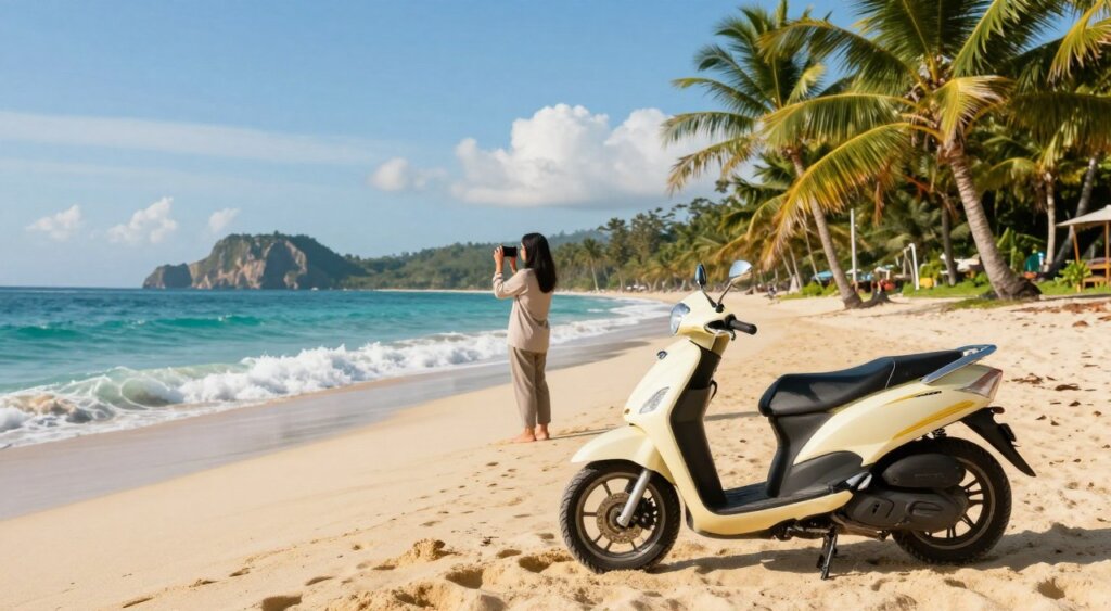 Kuta Lombok scooter and beach exploration