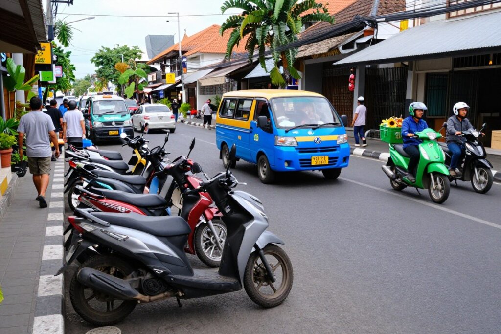 Local transportation options for a Foodie's Tour of Kuta