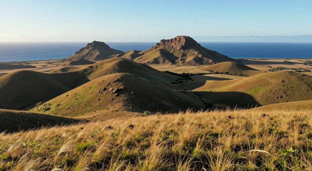 Padar Island savanna landscape