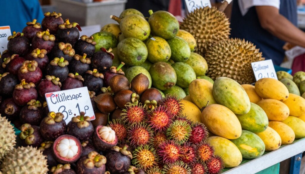 Seasonal tropical fruits available during a Foodie's Tour of Kuta
