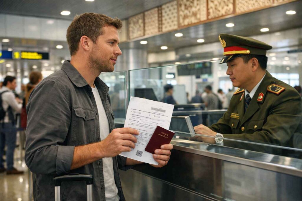 Vietnam e-visa approval document printout required for entry at airports