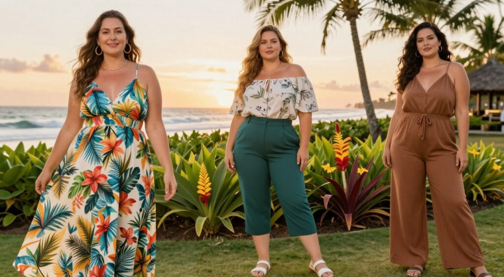 curated plus size outfits for Bali