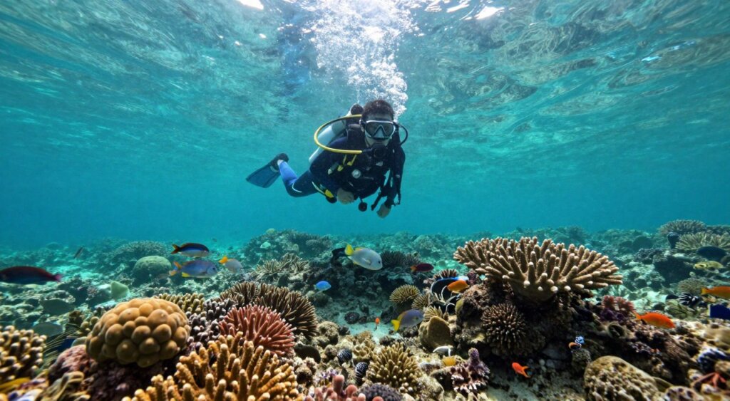 dive conditions and water temperature