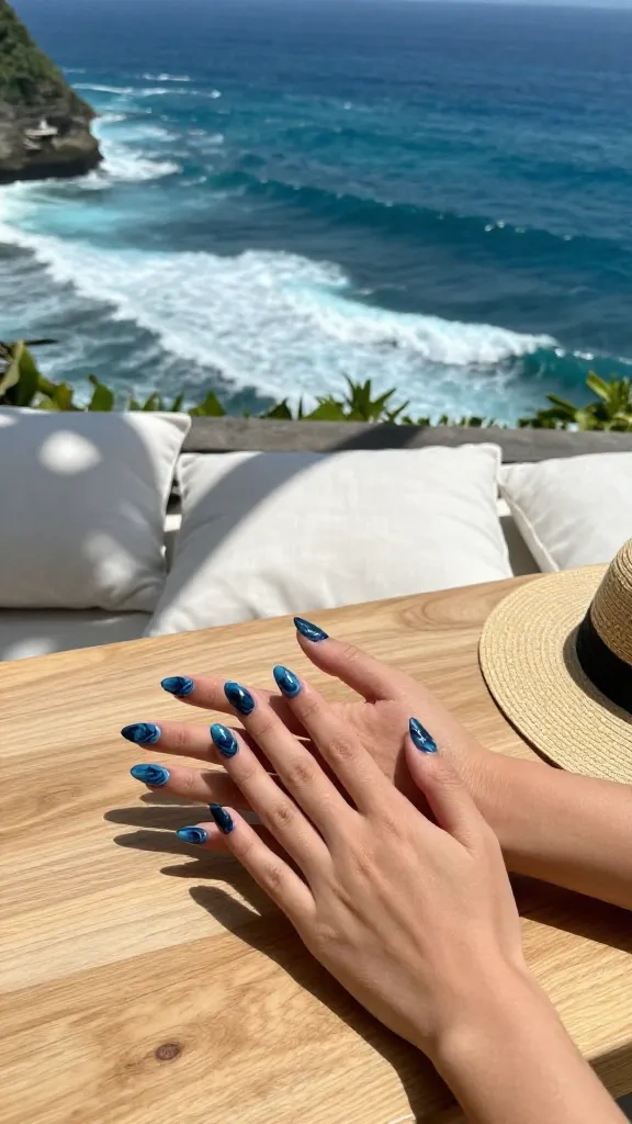 Deep Ocean Blue Waves