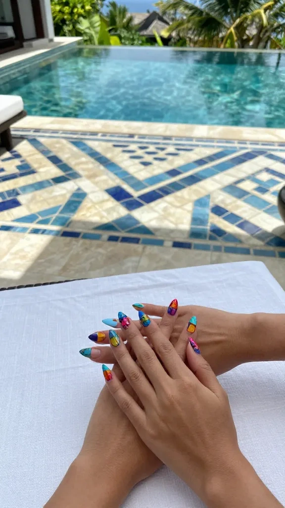 Rainbow Bright Tile Mosaic