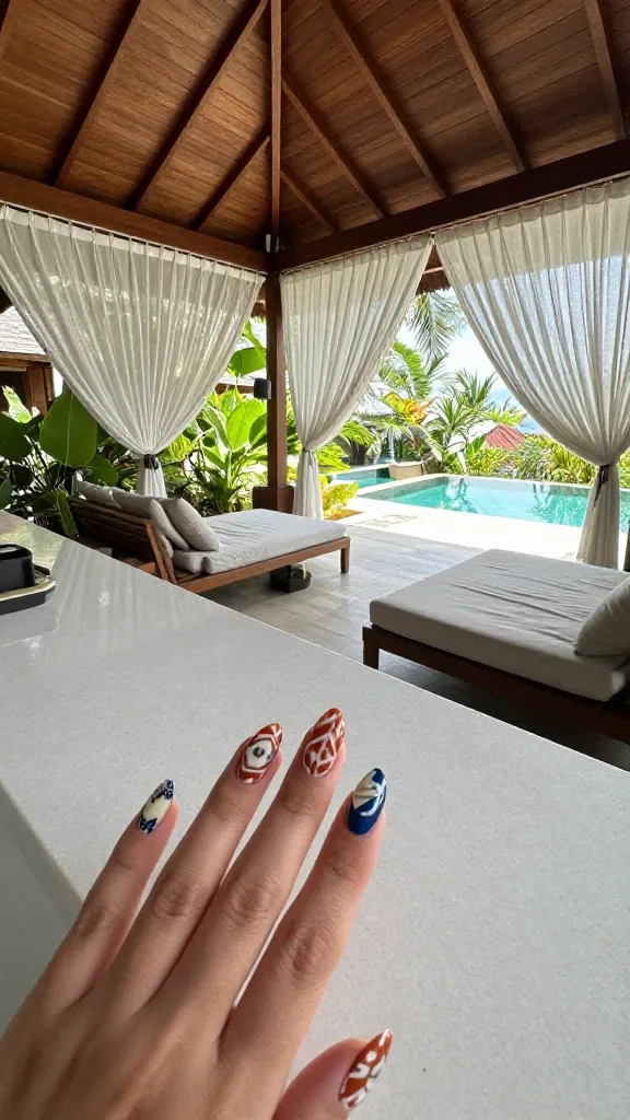 Traditional Ikat Fabric Lines