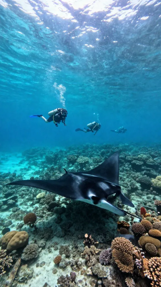 September Manta Ray Encounters at Manta Point