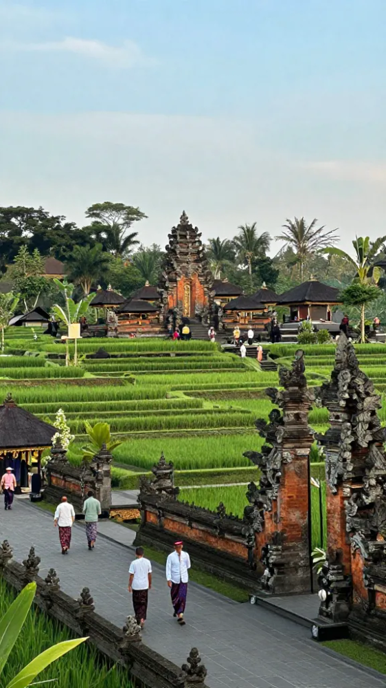 Relaxed atmosphere at popular holy temples