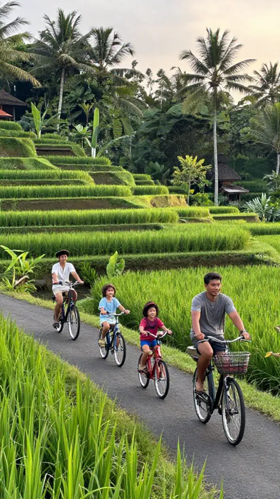 Ideal conditions for family outdoor activities