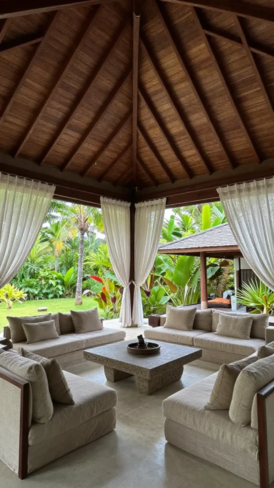13 Design Secrets of a Bali Aesthetic Villa 1 Open Air Living Rooms