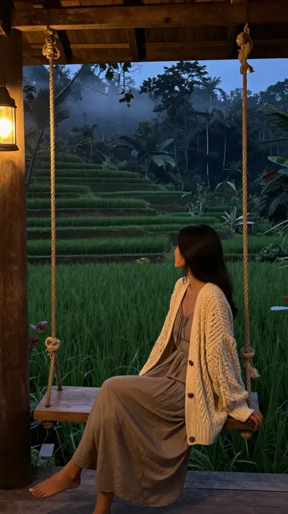 Lightweight Knits for Cool Bali Jungle Nights