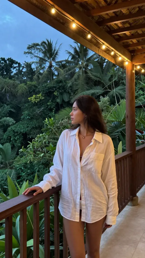 Get Ready for "Cruel Summer": The Best Tropical Party Outfits for a Bali Night Out 5 Lightweight Linen Button-Downs