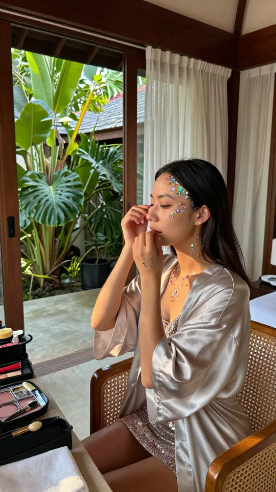 Get Ready for "Cruel Summer": The Best Tropical Party Outfits for a Bali Night Out 7 Glittery Body Jewels and Temporary Tattoos