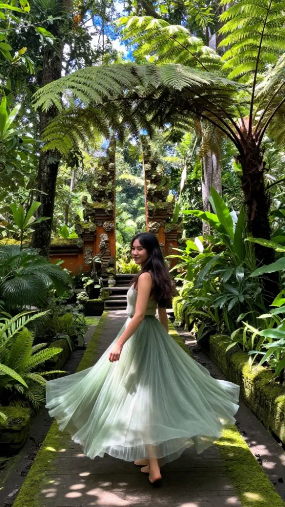 Ethereal Green Tulle Skirt