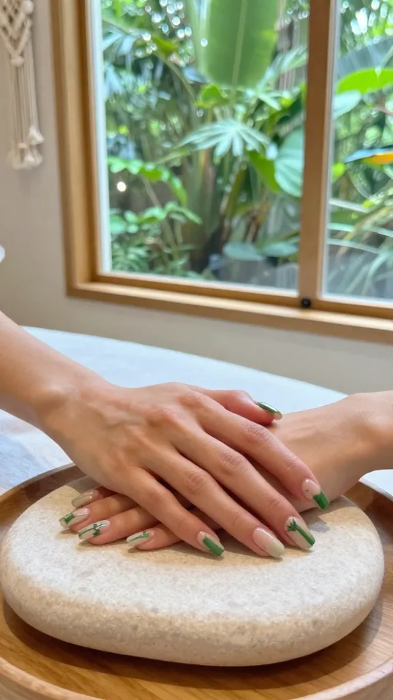 Simple Bamboo Stem Stripes