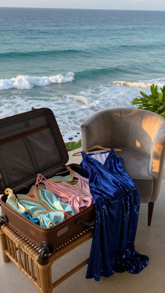 Midnights Blue Sequin Coverups