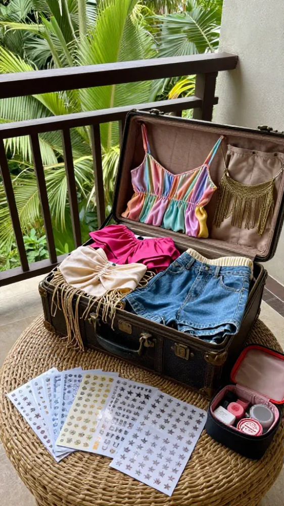 Glitter Star Face Stickers