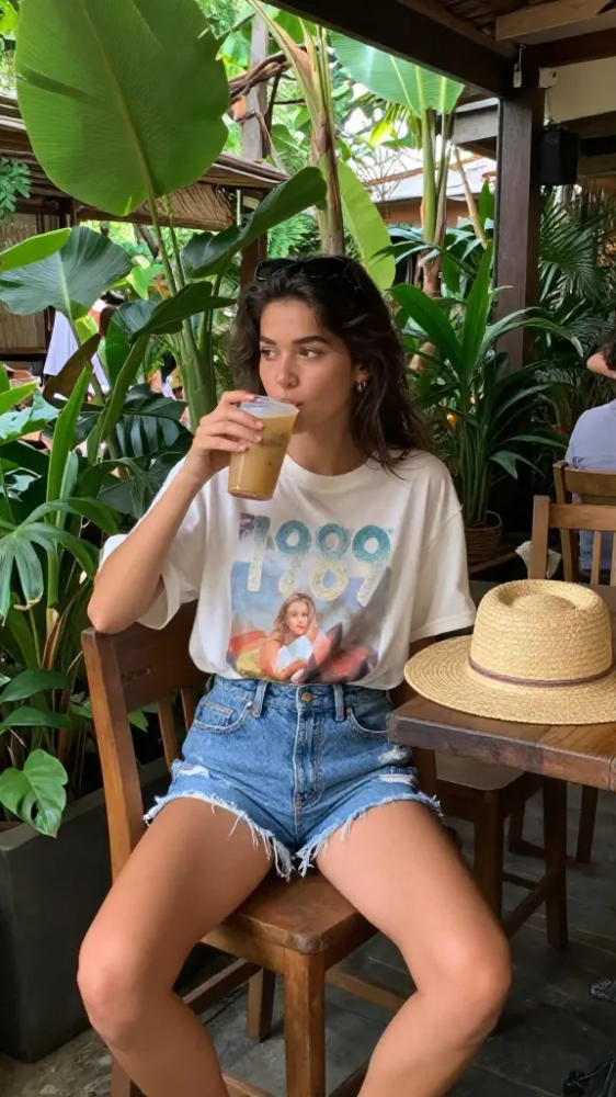 Denim Cut-Offs and Graphic Tees