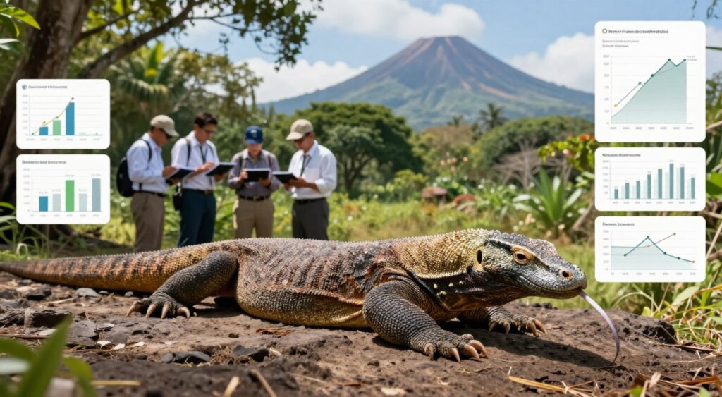 population survey data komodo dragon