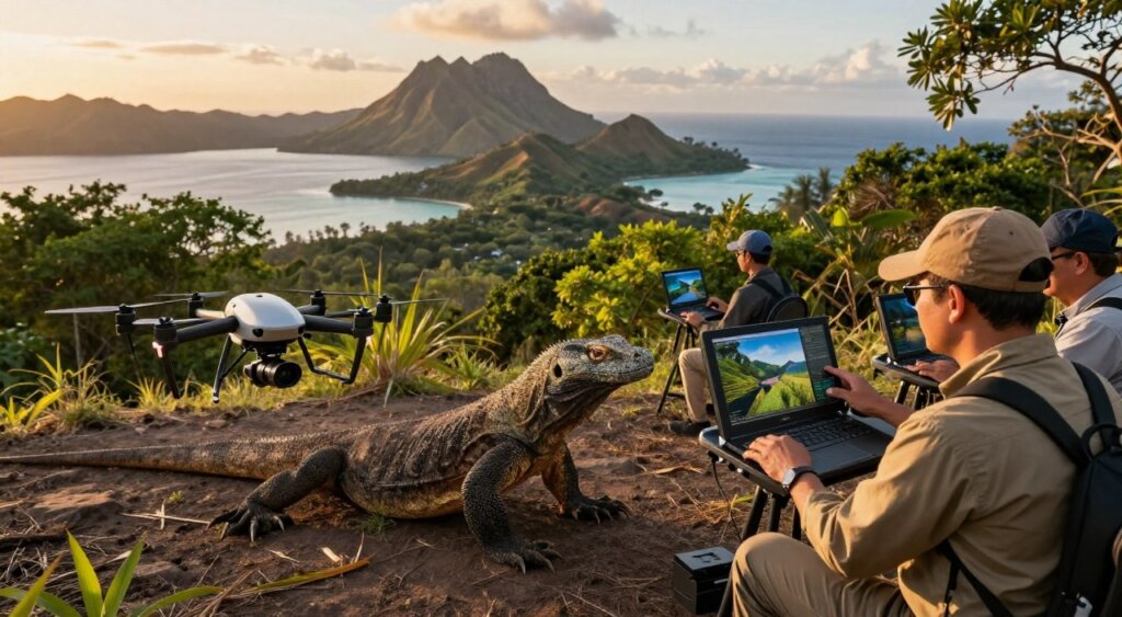 technological monitoring komodo national park