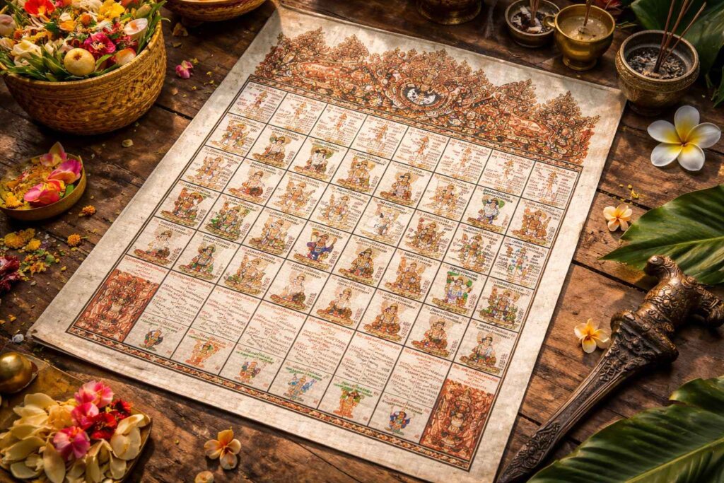 traditional Balinese calendar