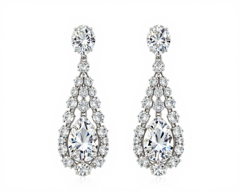 Crystal drop earrings