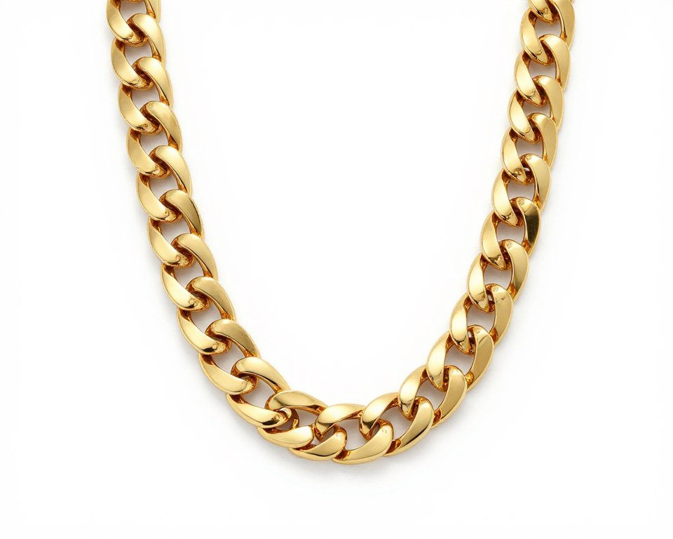 Gold statement necklace