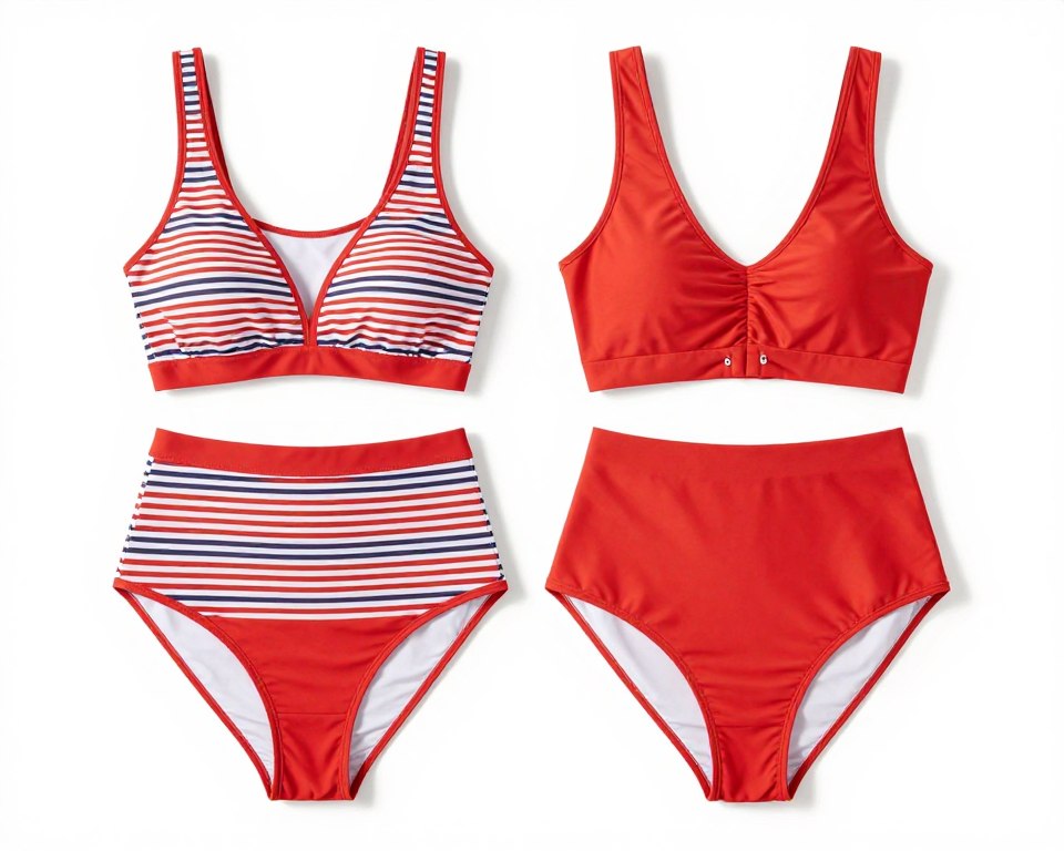 High-waisted bikini set