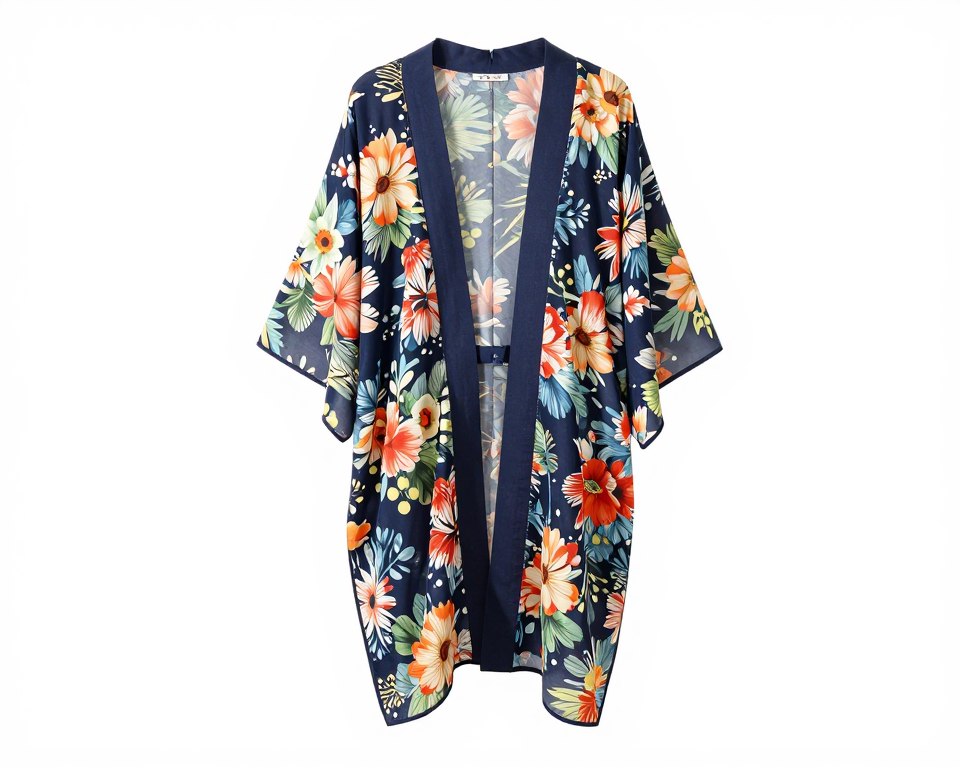 Lightweight kimono coverup
