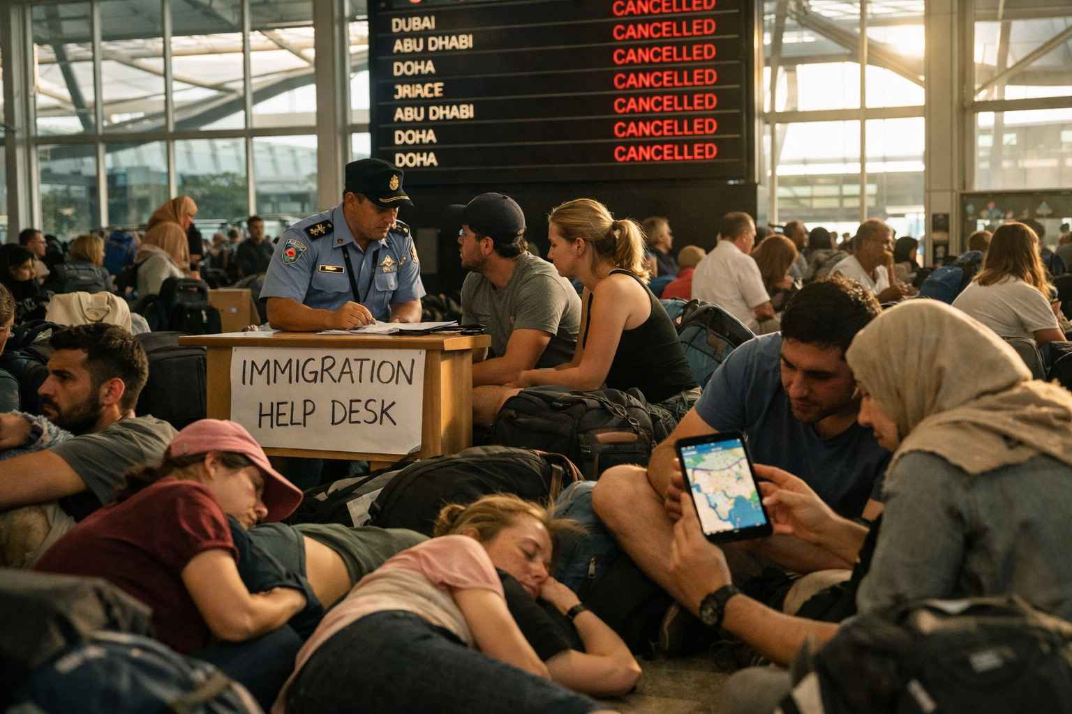 Middle East Airspace Closure