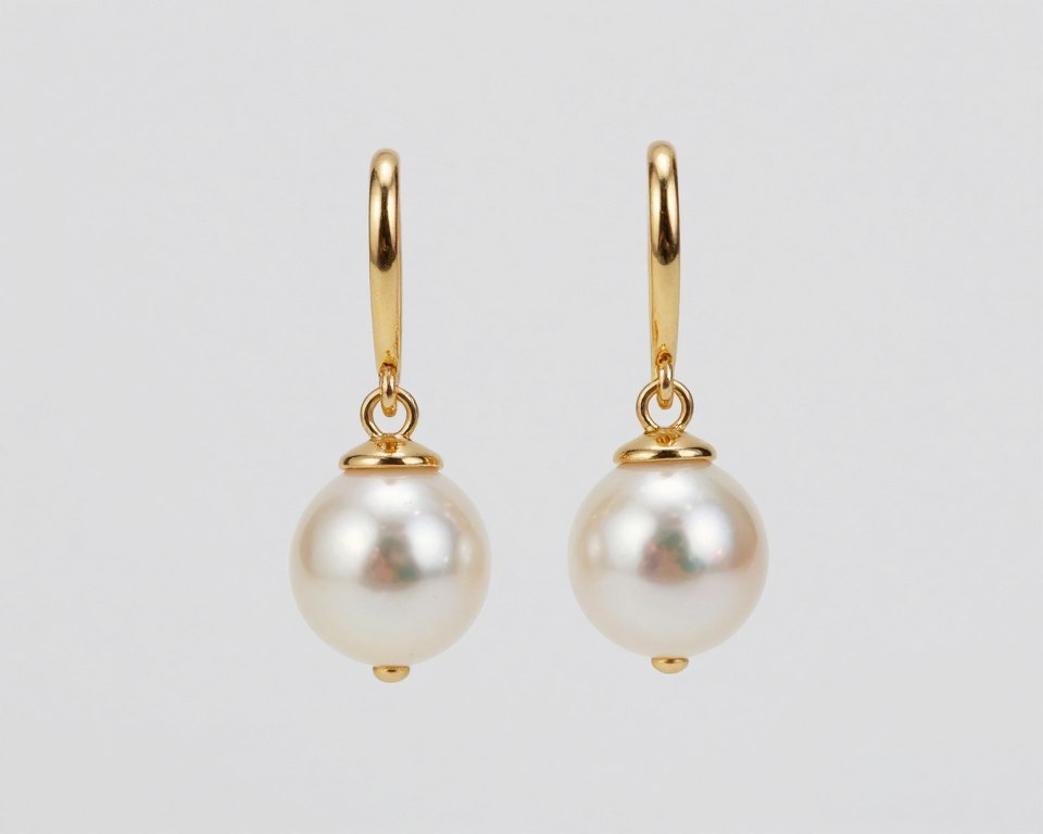Pearl drop earrings