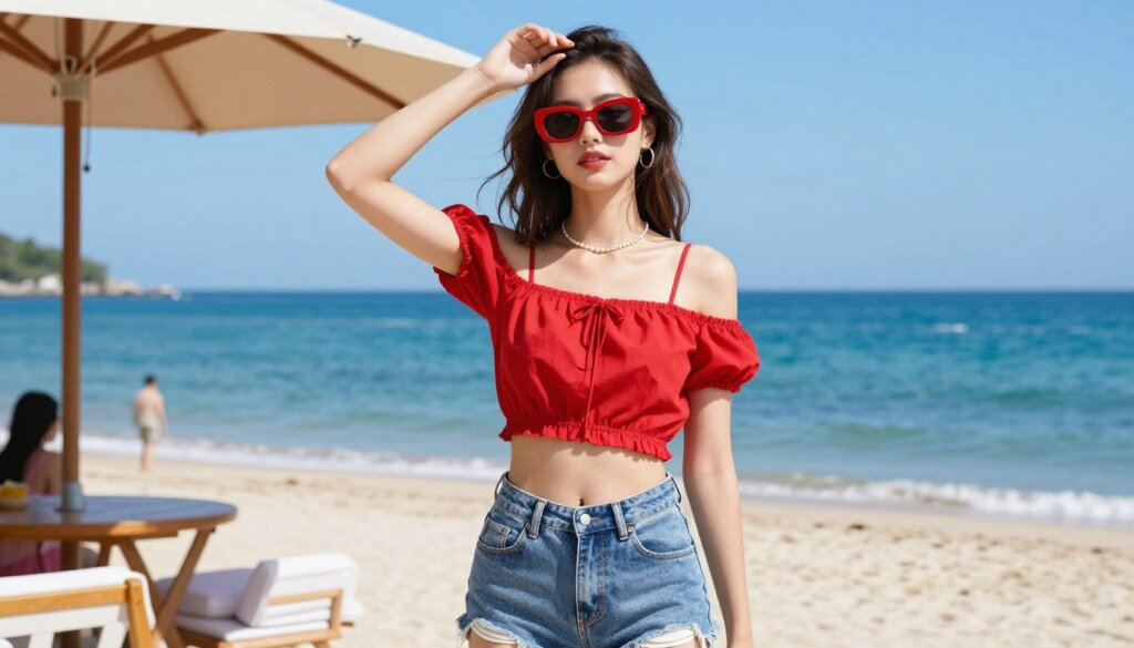 Red era Taylor Swift outfit ideas Bali beach clubs