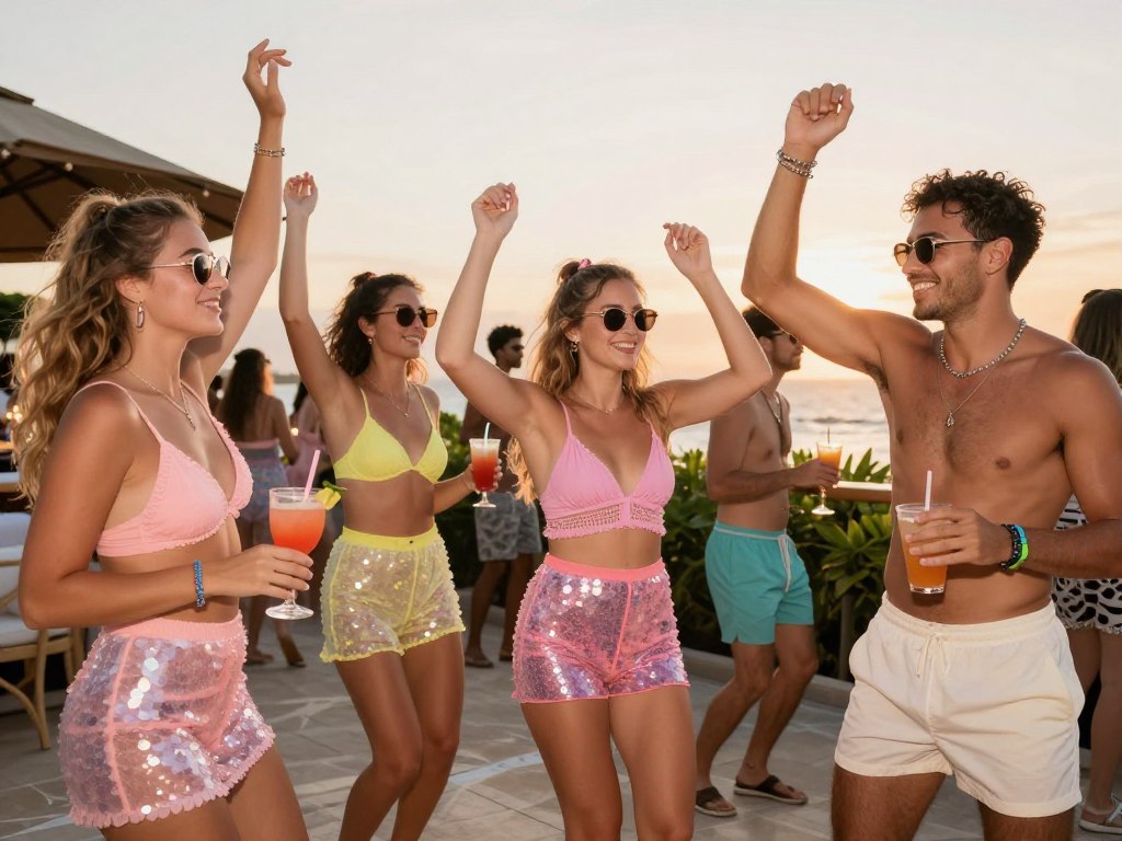 Taylor Swift party outfit Bali beach club Lover era