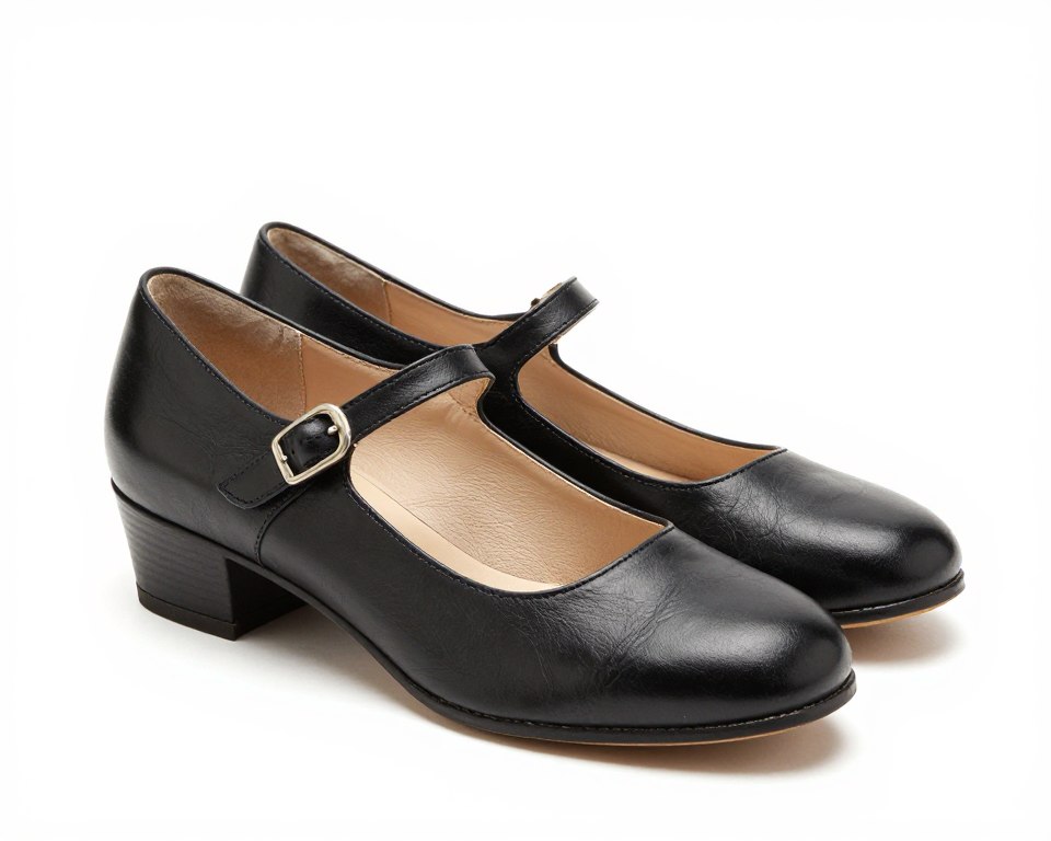 Vintage-inspired mary jane shoes
