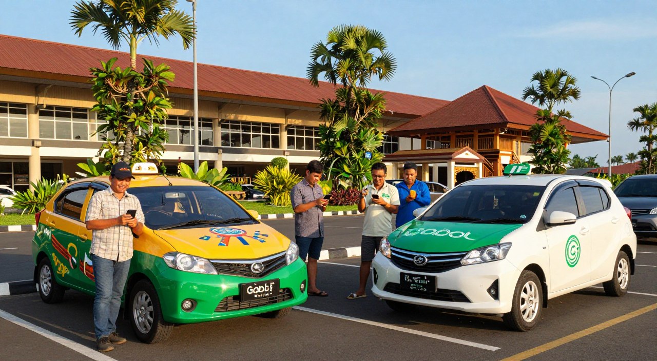 bali airport taxi vs grab