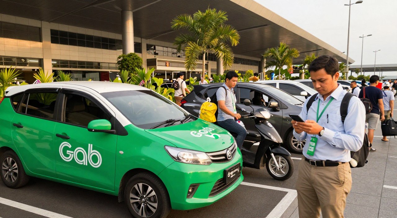 grab and gojek bali airport