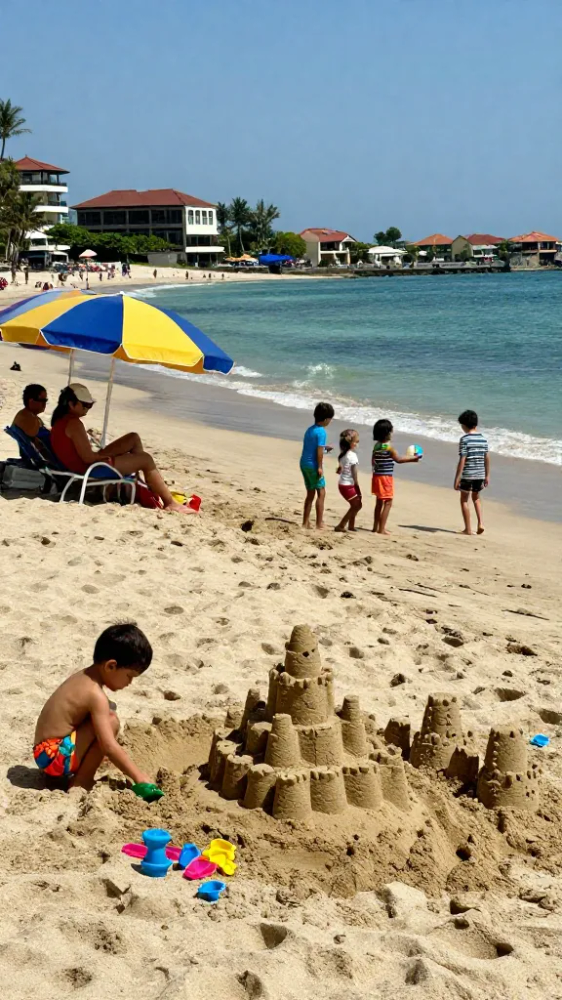 Beach Games and Sandcastle Building Areas