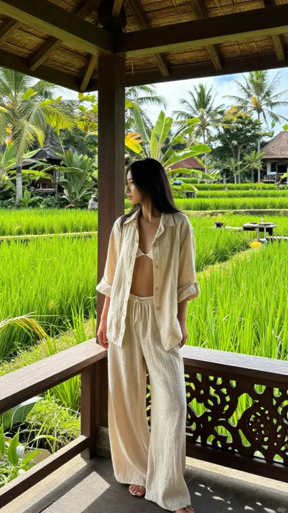 Flowy Linen Sets for Island Days