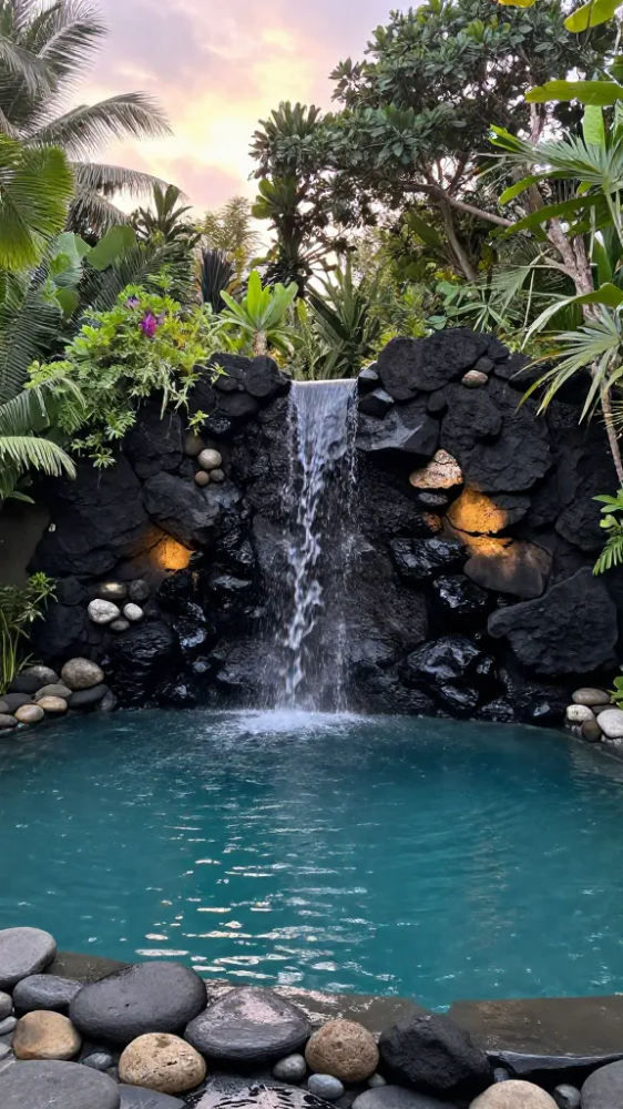 Natural Rock Waterfalls