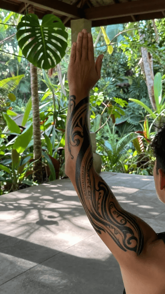 Bold Indonesian Tribal Line Work