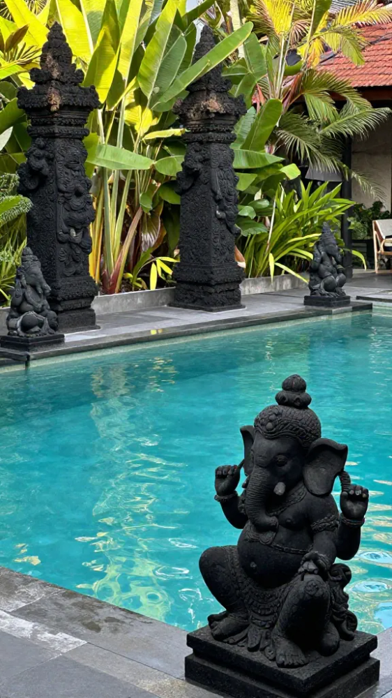 Volcanic Stone Statues and Decor