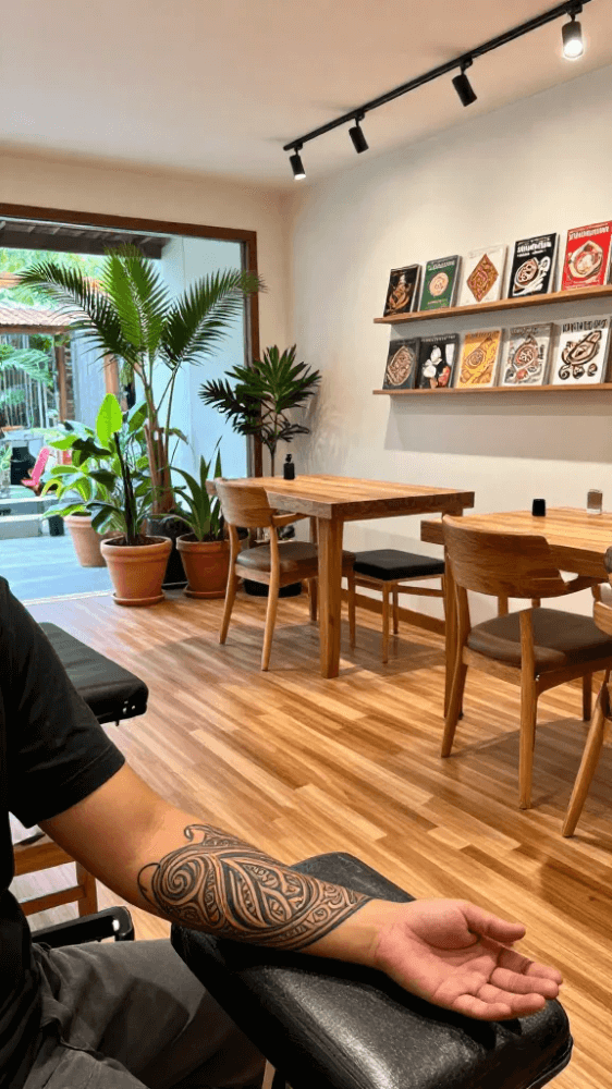 Intricate Borneo Style Rosette Symbols